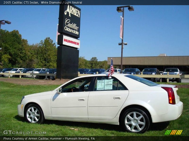White Diamond / Light Neutral 2005 Cadillac CTS Sedan