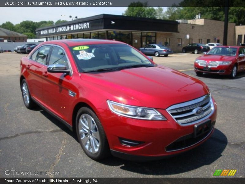 Red Candy Metallic / Light Stone 2010 Ford Taurus Limited