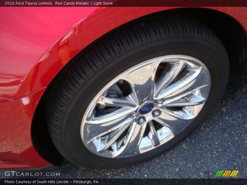 Red Candy Metallic / Light Stone 2010 Ford Taurus Limited
