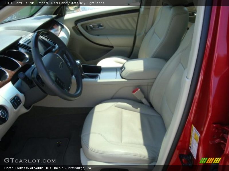 Red Candy Metallic / Light Stone 2010 Ford Taurus Limited
