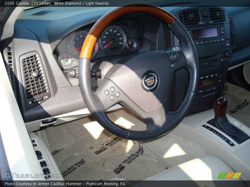 White Diamond / Light Neutral 2005 Cadillac CTS Sedan