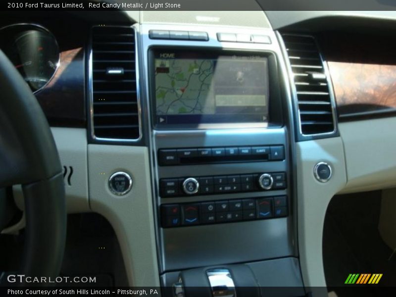 Red Candy Metallic / Light Stone 2010 Ford Taurus Limited
