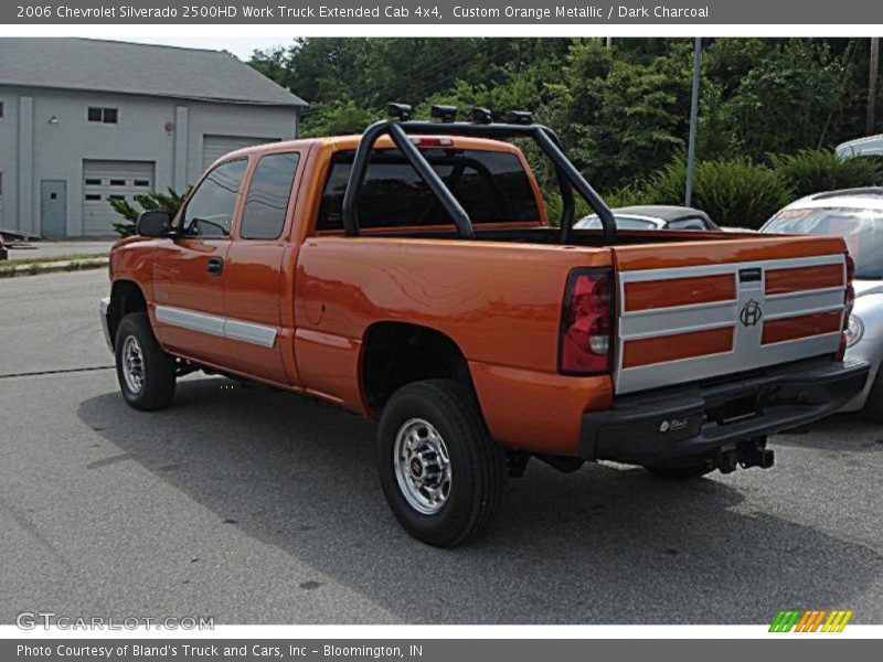 Custom Orange Metallic / Dark Charcoal 2006 Chevrolet Silverado 2500HD Work Truck Extended Cab 4x4