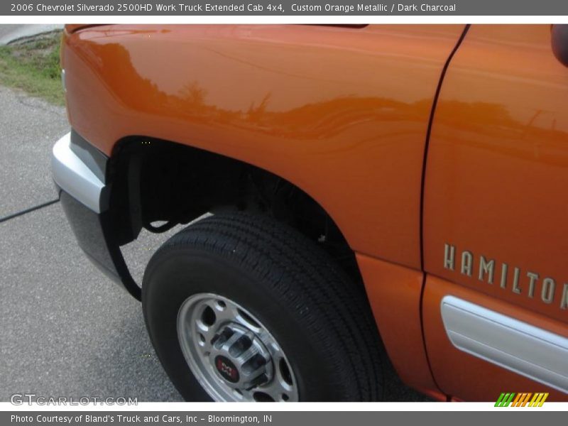 Custom Orange Metallic / Dark Charcoal 2006 Chevrolet Silverado 2500HD Work Truck Extended Cab 4x4