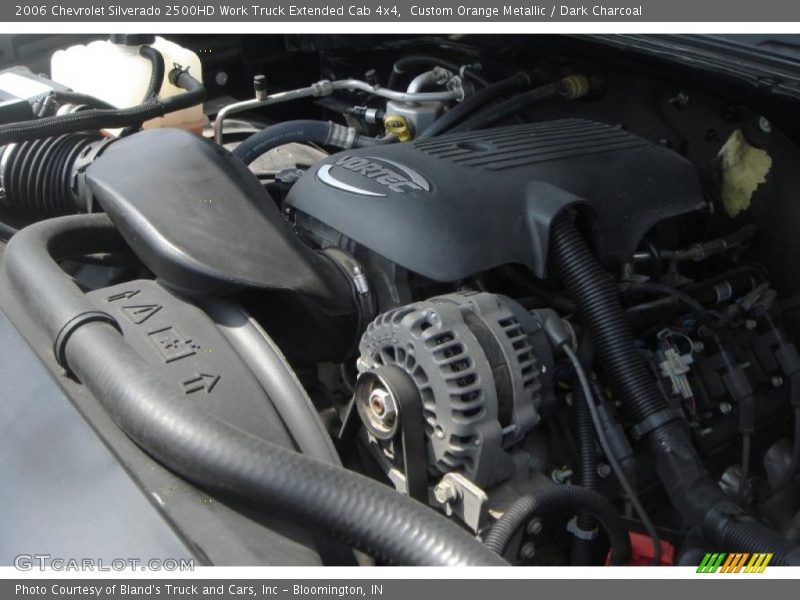 Custom Orange Metallic / Dark Charcoal 2006 Chevrolet Silverado 2500HD Work Truck Extended Cab 4x4