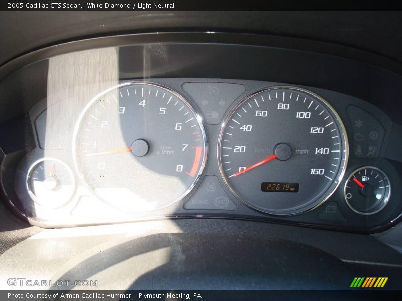 White Diamond / Light Neutral 2005 Cadillac CTS Sedan