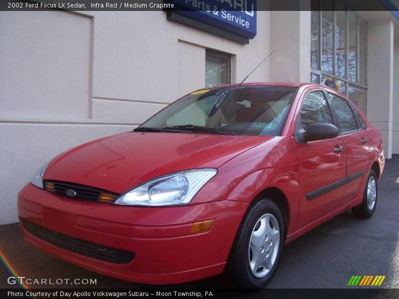 Infra Red / Medium Graphite 2002 Ford Focus LX Sedan