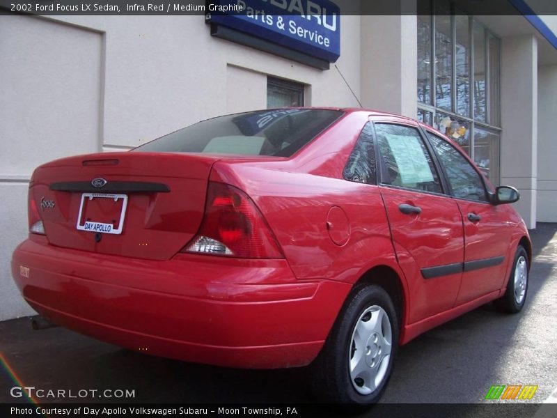 Infra Red / Medium Graphite 2002 Ford Focus LX Sedan