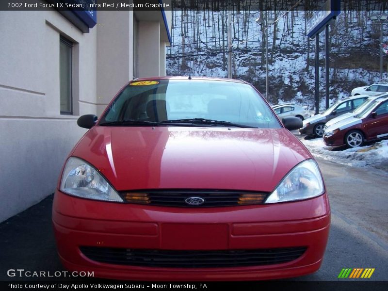 Infra Red / Medium Graphite 2002 Ford Focus LX Sedan