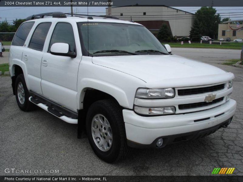 Summit White / Tan/Neutral 2004 Chevrolet Tahoe Z71 4x4