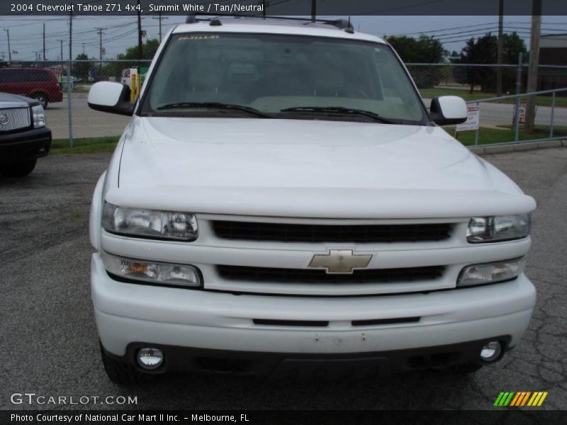 Summit White / Tan/Neutral 2004 Chevrolet Tahoe Z71 4x4