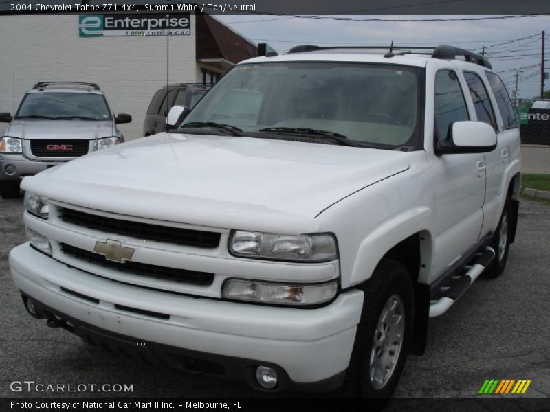 Summit White / Tan/Neutral 2004 Chevrolet Tahoe Z71 4x4