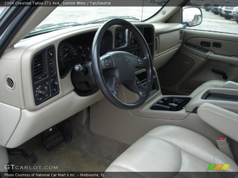 Summit White / Tan/Neutral 2004 Chevrolet Tahoe Z71 4x4