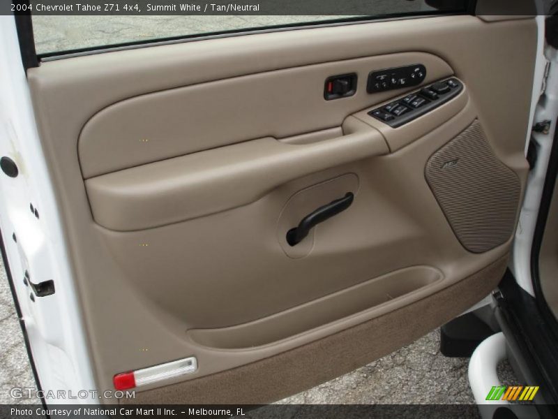 Summit White / Tan/Neutral 2004 Chevrolet Tahoe Z71 4x4