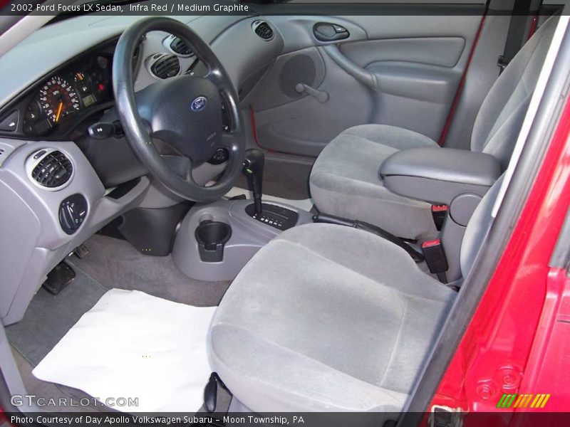 Infra Red / Medium Graphite 2002 Ford Focus LX Sedan