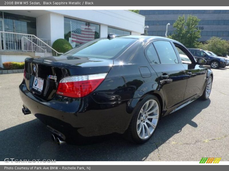 Black Sapphire Metallic / Black 2008 BMW M5 Sedan