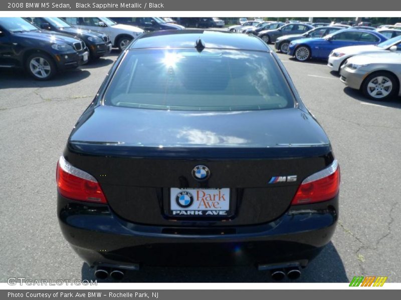 Black Sapphire Metallic / Black 2008 BMW M5 Sedan