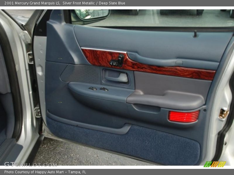 Silver Frost Metallic / Deep Slate Blue 2001 Mercury Grand Marquis LS