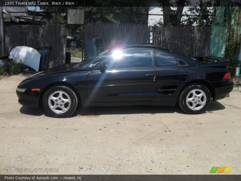 Black / Black 1991 Toyota MR2 Coupe