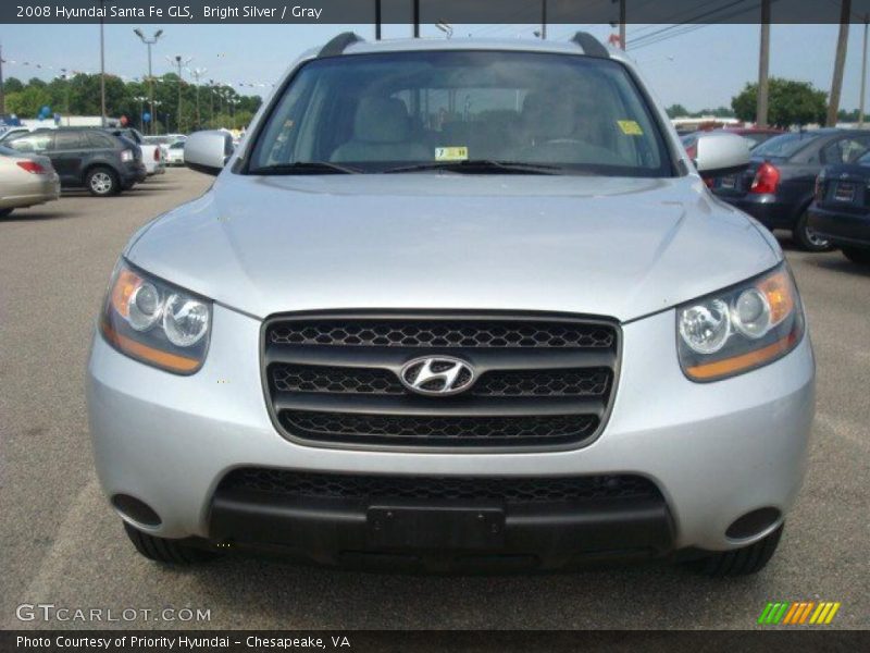 Bright Silver / Gray 2008 Hyundai Santa Fe GLS