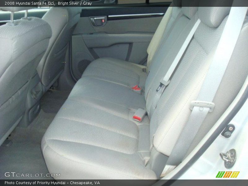 Bright Silver / Gray 2008 Hyundai Santa Fe GLS