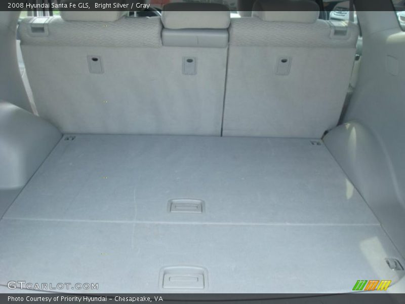 Bright Silver / Gray 2008 Hyundai Santa Fe GLS