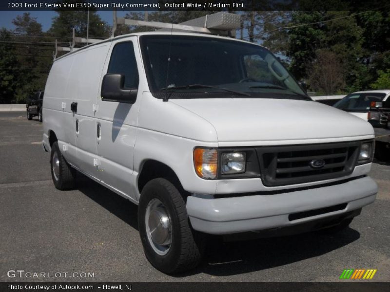 Oxford White / Medium Flint 2003 Ford E Series Van E350 Super Duty Commercial