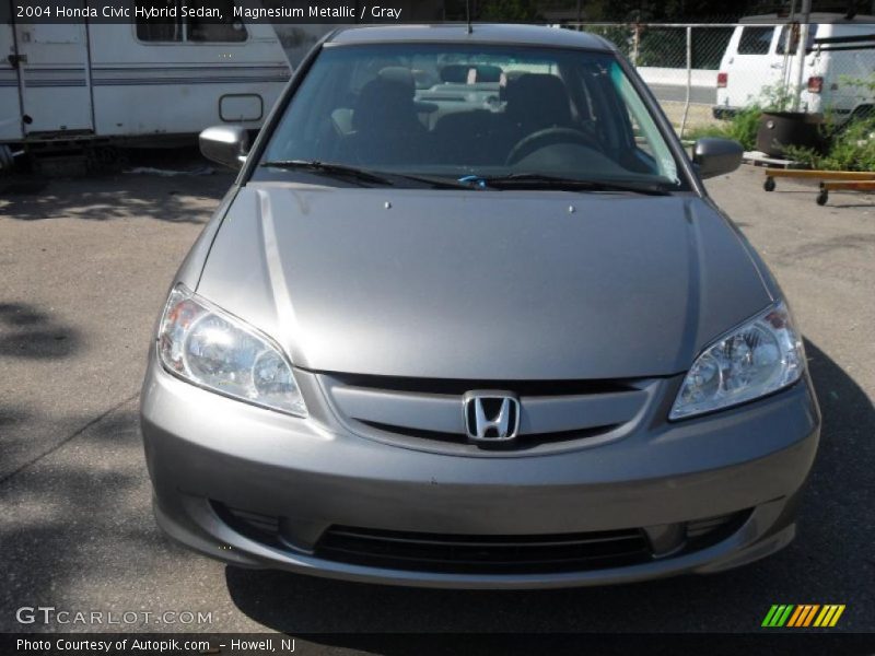 Magnesium Metallic / Gray 2004 Honda Civic Hybrid Sedan