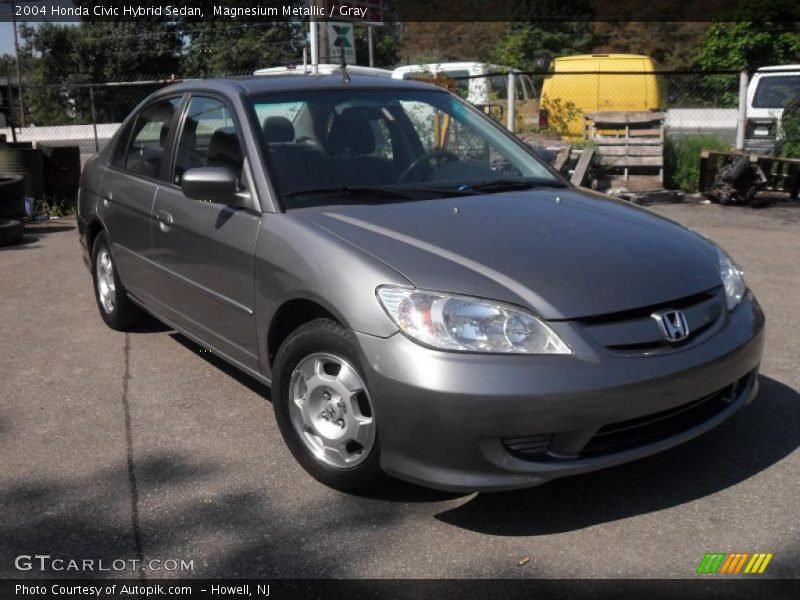Magnesium Metallic / Gray 2004 Honda Civic Hybrid Sedan