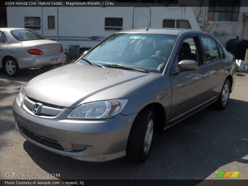 Magnesium Metallic / Gray 2004 Honda Civic Hybrid Sedan