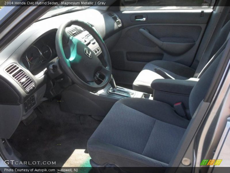 Magnesium Metallic / Gray 2004 Honda Civic Hybrid Sedan