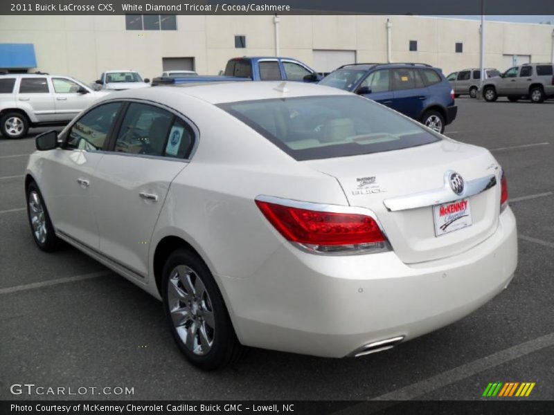 White Diamond Tricoat / Cocoa/Cashmere 2011 Buick LaCrosse CXS