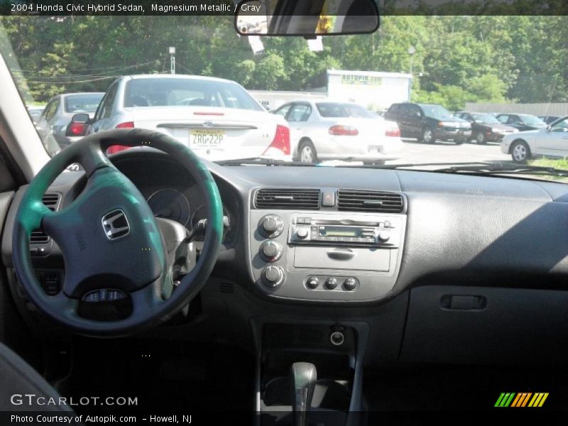 Magnesium Metallic / Gray 2004 Honda Civic Hybrid Sedan