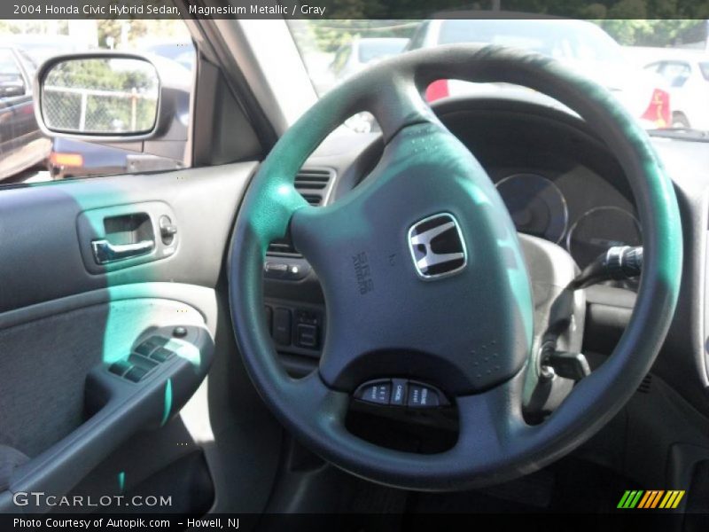Magnesium Metallic / Gray 2004 Honda Civic Hybrid Sedan