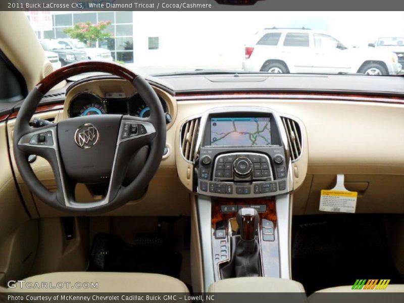 White Diamond Tricoat / Cocoa/Cashmere 2011 Buick LaCrosse CXS