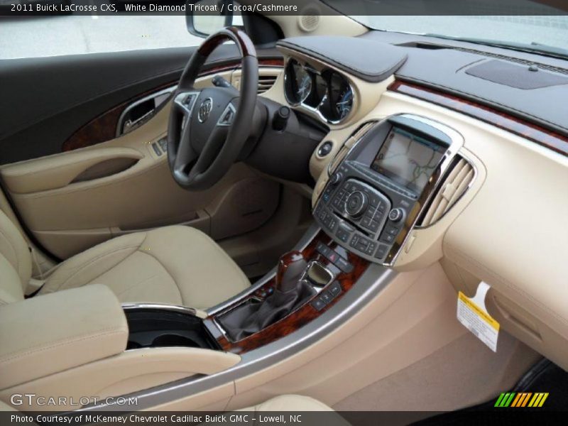 White Diamond Tricoat / Cocoa/Cashmere 2011 Buick LaCrosse CXS