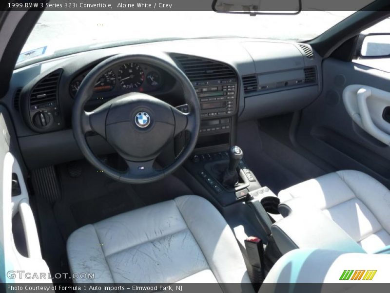 Alpine White / Grey 1999 BMW 3 Series 323i Convertible