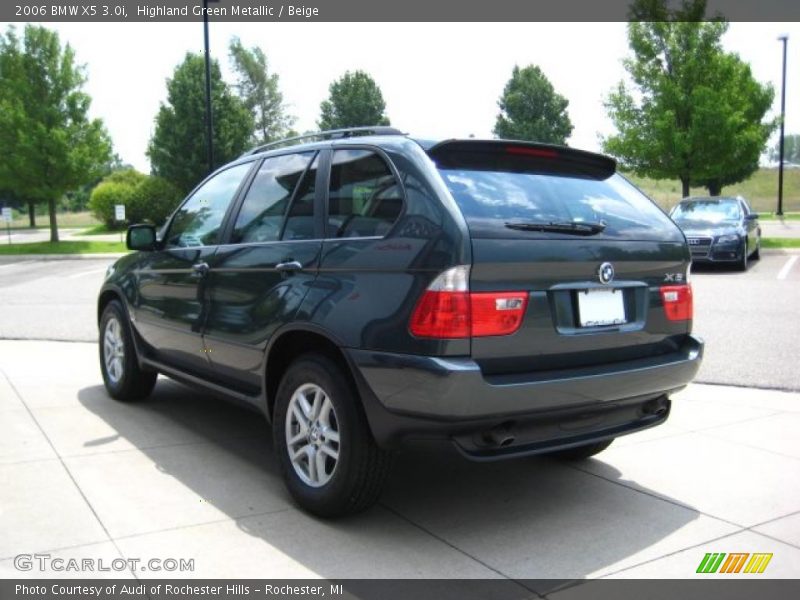 Highland Green Metallic / Beige 2006 BMW X5 3.0i