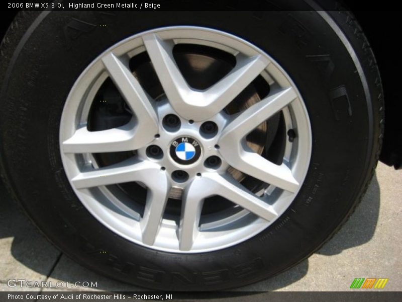 Highland Green Metallic / Beige 2006 BMW X5 3.0i