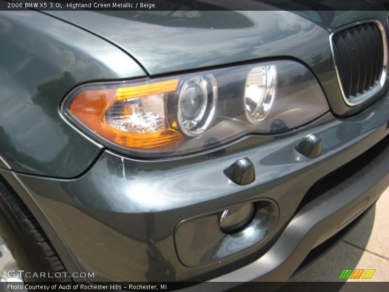 Highland Green Metallic / Beige 2006 BMW X5 3.0i