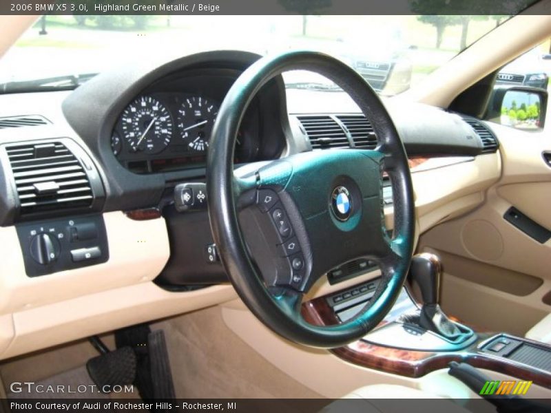Highland Green Metallic / Beige 2006 BMW X5 3.0i