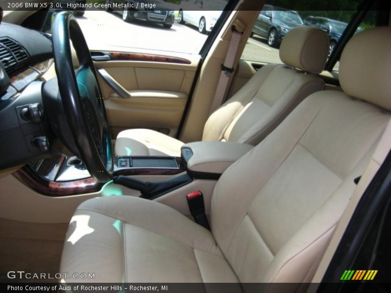 Highland Green Metallic / Beige 2006 BMW X5 3.0i