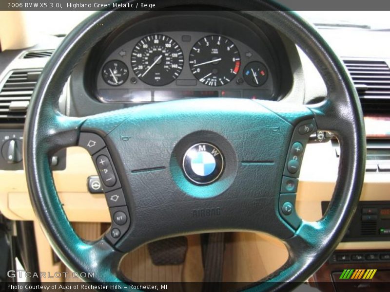 Highland Green Metallic / Beige 2006 BMW X5 3.0i