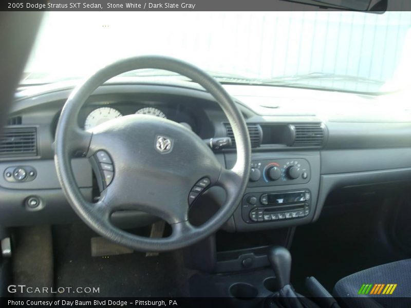 Stone White / Dark Slate Gray 2005 Dodge Stratus SXT Sedan