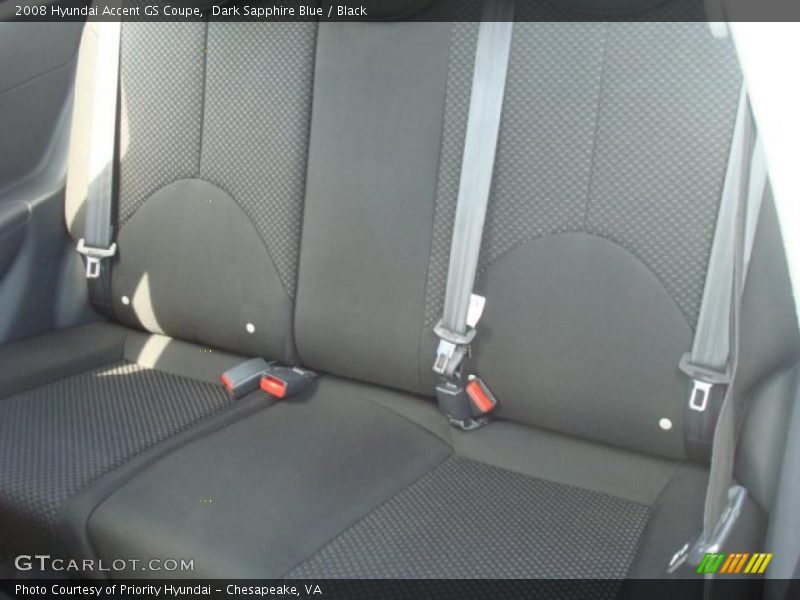 Dark Sapphire Blue / Black 2008 Hyundai Accent GS Coupe