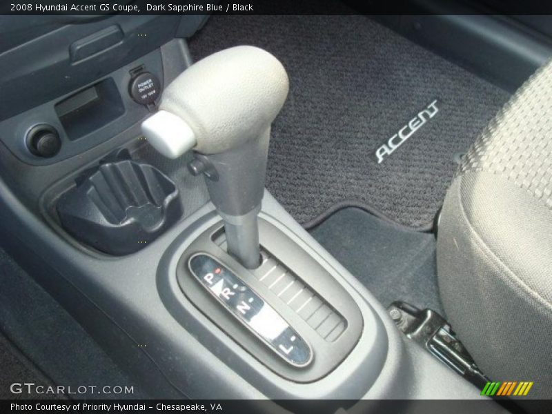 Dark Sapphire Blue / Black 2008 Hyundai Accent GS Coupe