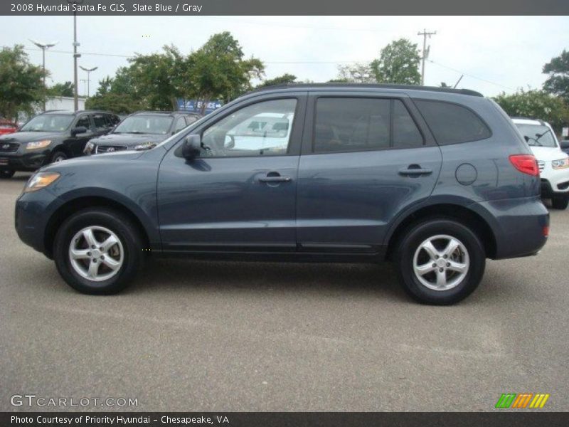 Slate Blue / Gray 2008 Hyundai Santa Fe GLS