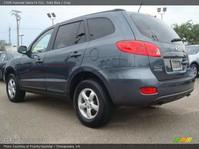 Slate Blue / Gray 2008 Hyundai Santa Fe GLS