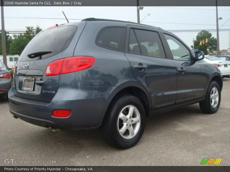 Slate Blue / Gray 2008 Hyundai Santa Fe GLS