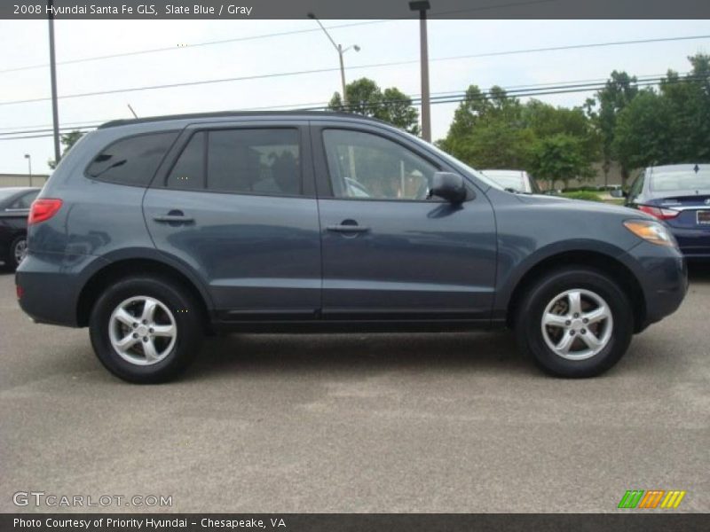 Slate Blue / Gray 2008 Hyundai Santa Fe GLS
